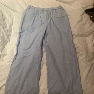Aritzia Blue Pin Stripe Pants